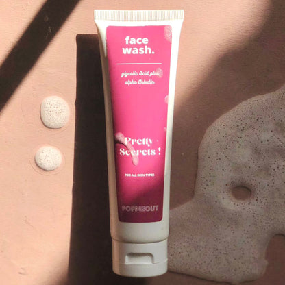 Pretty Secrets Face Wash & Cleanser ( Glycolic Acid + Alpha Arbutin ) - 100 ml